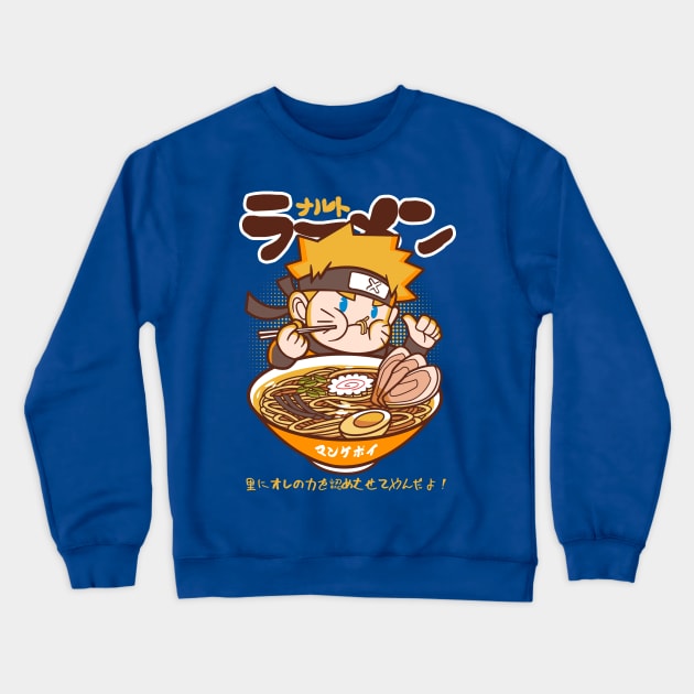 Ninja Ramen Crewneck Sweatshirt by mankeeboi